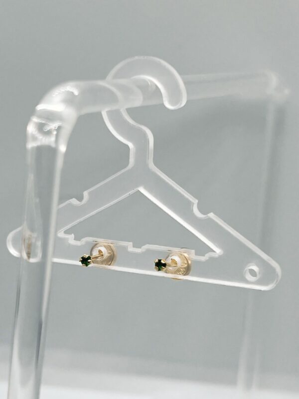 TOPOS BISEL CIRCON VERDE / 0.42gr / ORO 18K