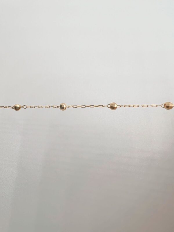 Pulso Denario / 18cm / 1gr / Oro 10K