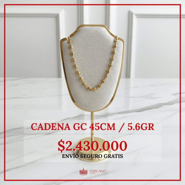 Cadena GC 45cm / 5.6gr / 2.5mm / Oro 18K