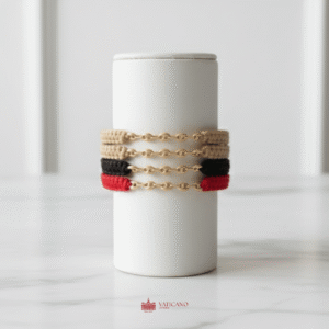 Dos Pulseras Tejidas GC / 0,8gr / Oro 18k