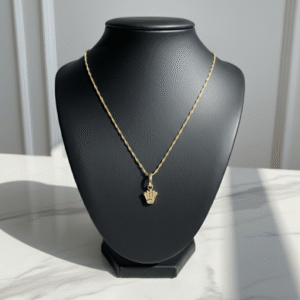 Set Cadena+ Dije / 45cm / 1gr / 1,2mm / Oro 18K