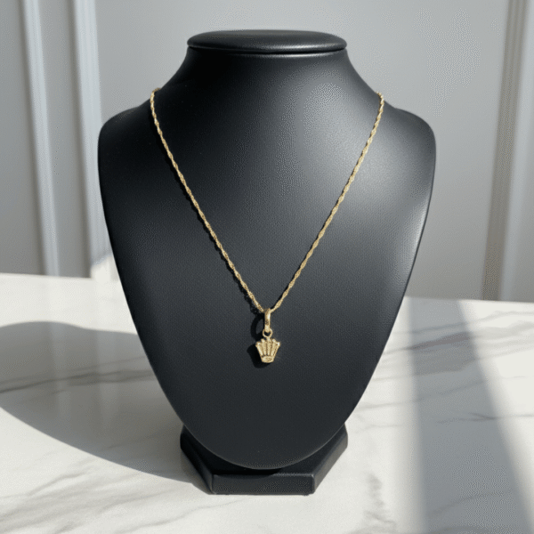 Set Cadena+ Dije / 45cm / 1gr / 1,2mm / Oro 18K