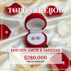Topos Trébol / 0.6 gr / Oro 18K